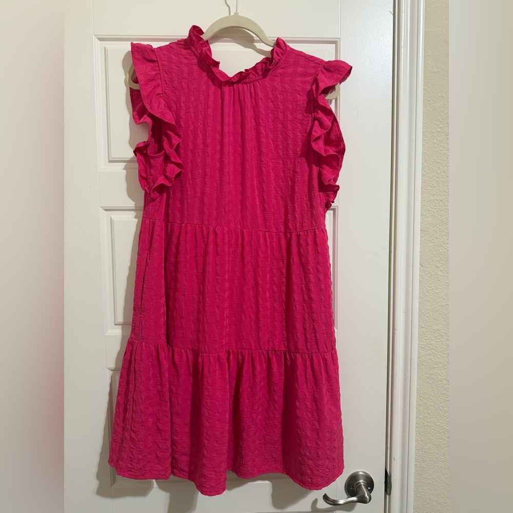 Pink Ruffled THML Dress